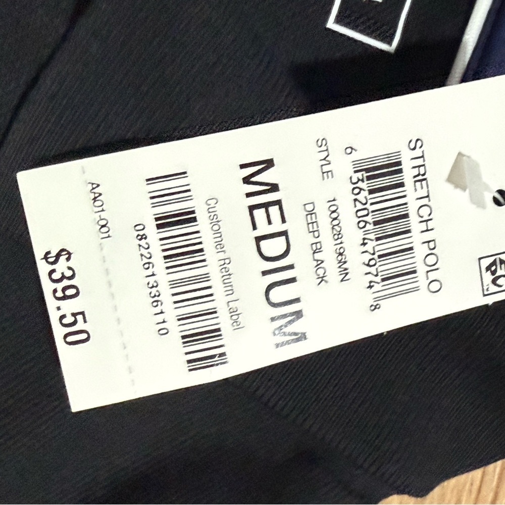 Club Room Black Polo Shirt - Picture 5 of 5